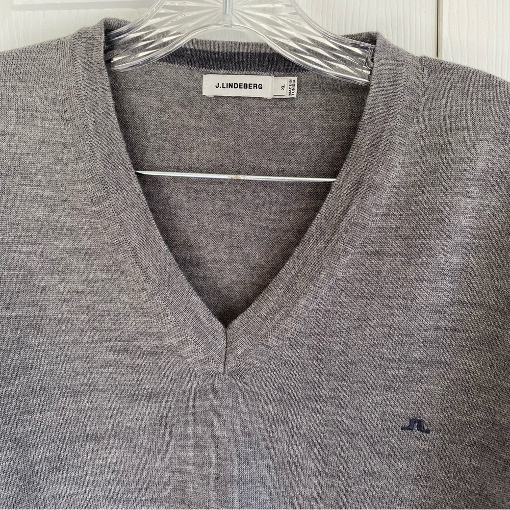 J. Lindberg 100% Merino Wool Lymann True Merino V Neck Long Sleeve Mens Size XL - Picture 4 of 13